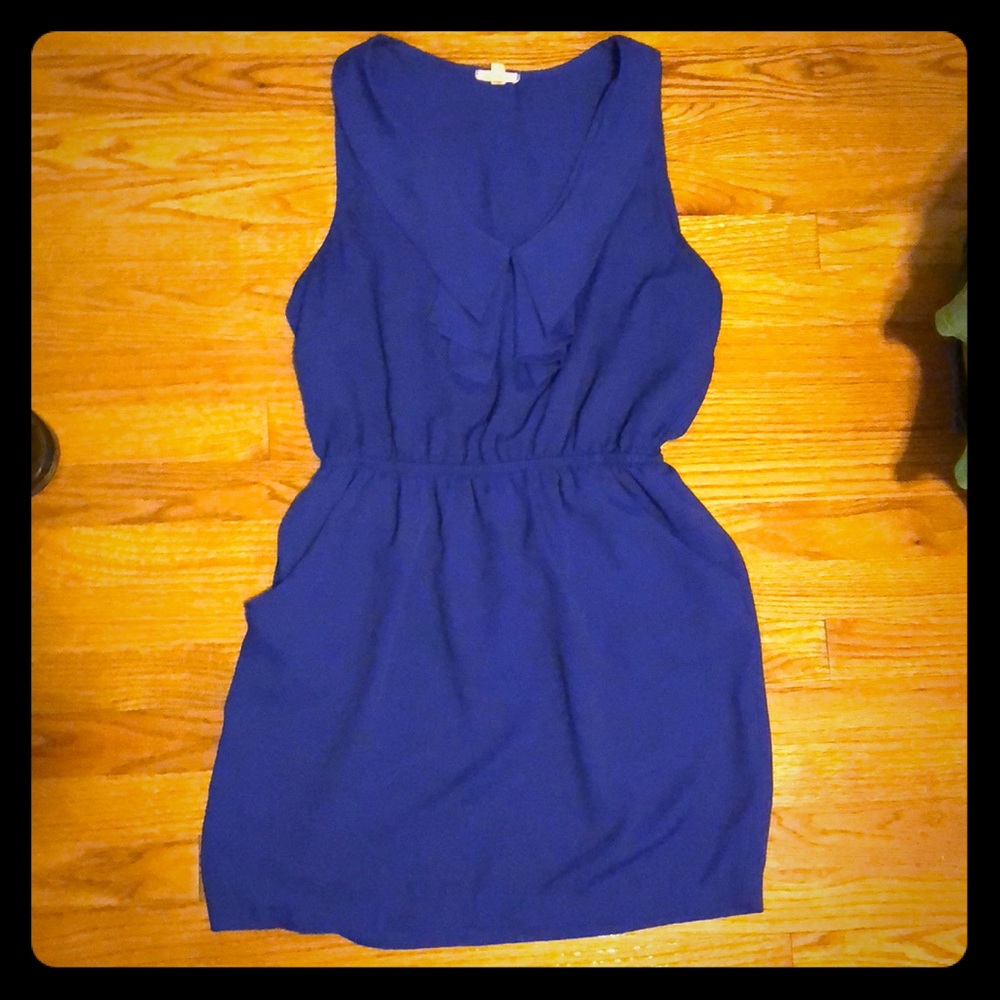 Blue flowy dress